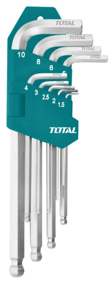 طقم 9 قطع الن كي مسدس طويل طابة 1.5-10 مم من توتال (THT106291)  