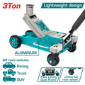 TOTAL 3 Ton Hydraulic Floor Jack – Off-Road Heavy-Duty Jack with Extended Lifting Head & Large Rubber Wheels (THT10803)