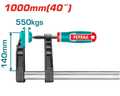 TOTAL F-Clamp with Plastic Handle 1000mm | 40" – Heavy-Duty 550KGS Force (THT1321401)