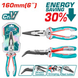 TOTAL High Leverage Bent Nose Pliers 160mm | 6" (THT24616S)