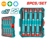 TOTAL 8PCs Precision Screwdriver Set (THT250826)