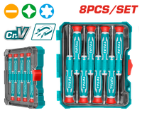 TOTAL 8PCs Precision Screwdriver Set (THT250826)