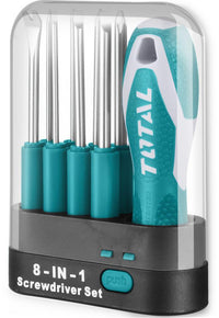 TOTAL INTERCHANGEABLE SCREWDRIVER SET 9 PCS
