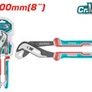 TOTAL Pump Pliers 200mm | 8" – Cr-V, 35mm Jaw Capacity, TPR Grip (THT280806)