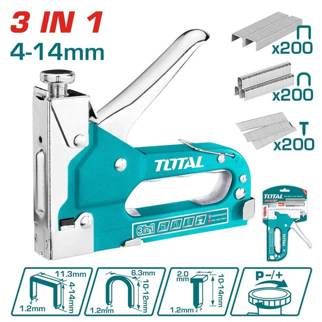 TOTAL 3-in-1 Staple Gun (THT31143) – Durable & Versatile TOTAL 3-in-1 Staple Gun (THT31143) – Durable & Versatile
