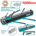 TOTAL Tile Cutter 1200mm – 16mm Cutting Thickness, Aluminum Handle, Tungsten Carbide Blade (THT571201)