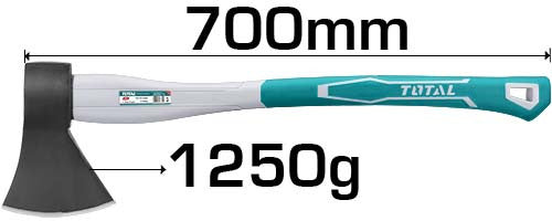 فأس توتال 1250 جرام بمقبض فايبر – قوة وتحكم استثنائي