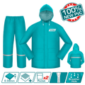 TOTAL Rain Suit – PVC + Polyester, Waterproof with Reflective Strip (THTRS031)