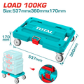 TOTAL Heavy-Duty Rolling Board – 100kg Load Capacity with 4" Wheels (THTWB61001)