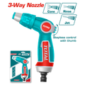 TOTAL Plastic Trigger Nozzle – 3-Way Adjustable Spray (THWSG6031)