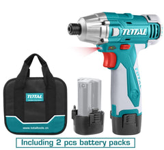 TOTAL Li-ion impact driver 12V 1/4"