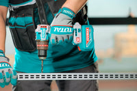 TOTAL Compact Brushless Cordless Impact Drill 42V – 69Nm with 2 Batteries & Accessories (TIDLI426982)