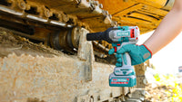 TOTAL 20V Cordless Impact Wrench 3/4" Brushless – 1050Nm with 2×5.0Ah Batteries & Deep Sockets Set (TIWLI20105)