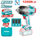 TOTAL Cordless Impact Wrench Brushless 1350N.m | 3/4" (TIWLI20135)