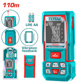 TOTAL Laser Distance Meter 110m – Digital Laser Distance Measuring Tool (TMT510369)