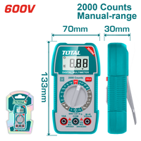 TOTAL Digital Multimeter – True RMS, Backlight & Non-Contact Voltage Detection (TMT5360011)