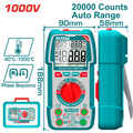 TOTAL 1000V TRMS Multimeter Auto-Range, 20000 Counts & NCV
