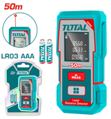 TOTAL Laser Distance Detector – 50m Range, ±2.0mm Accuracy (TMT55016)