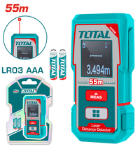 TOTAL Laser Distance Meter 55m – Digital Laser Distance Measuring Tool (TMT550166)
