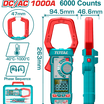 Total TMT7610002 DC/AC Clamp Meter with TRMS 6000 Counts Display