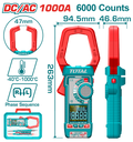 Total TMT7610002 DC/AC Clamp Meter with TRMS 6000 Counts Display