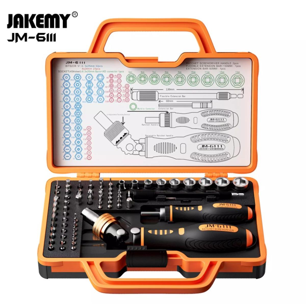 JAKEMY 69 in 1 Household Screwdriver Home Repair Tool Kit