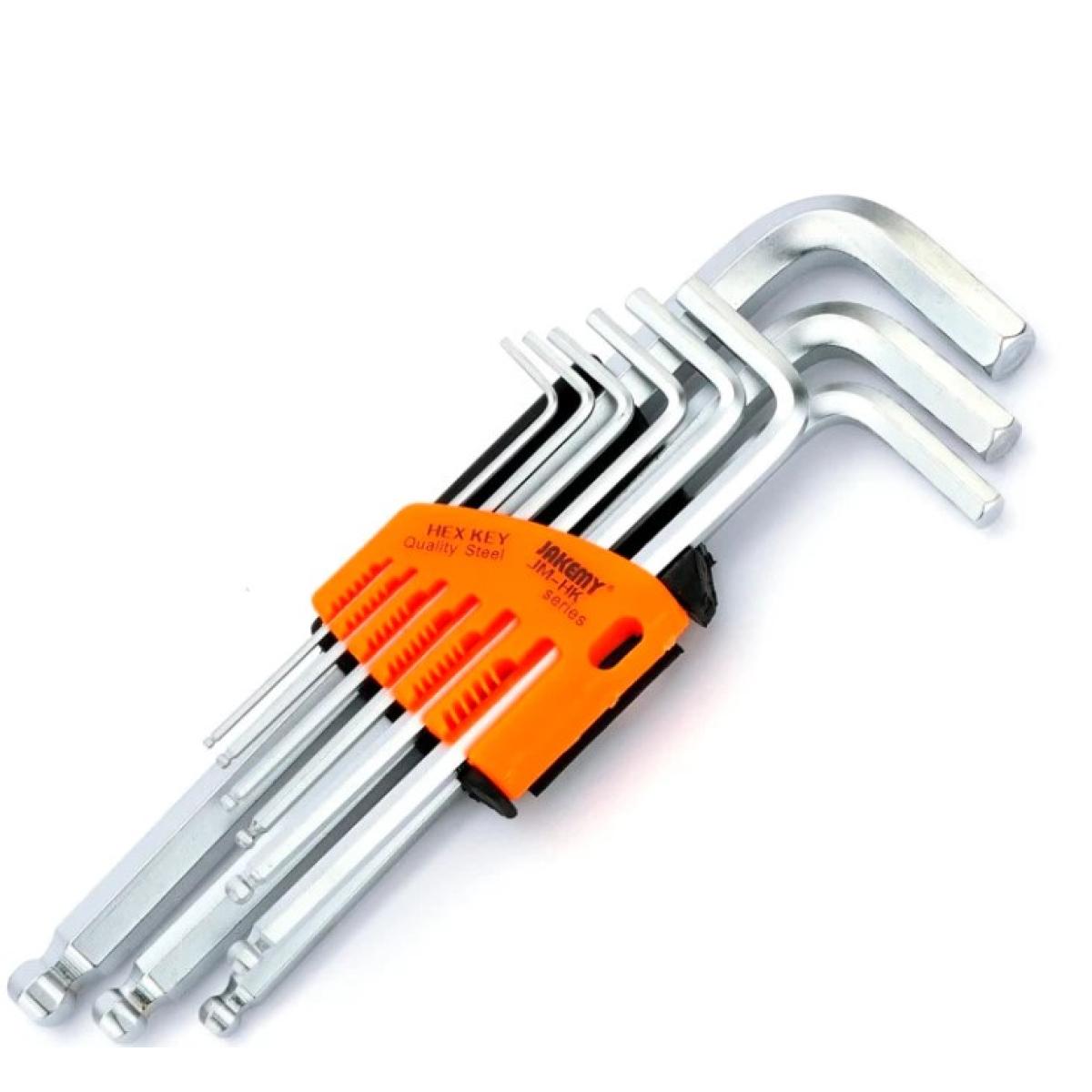 JAKEMY 9 IN 1 Hexagon Key Set Allen Wrench Tool JAKEMY 9 IN 1 Hexagon Key Set Allen Wrench Tool