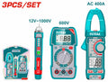 TOTAL 3-Piece Electrical Test Kit | TOS23068