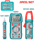 Total TOS24067 3-Piece Electrical Test Kit – Accurate & Reliable