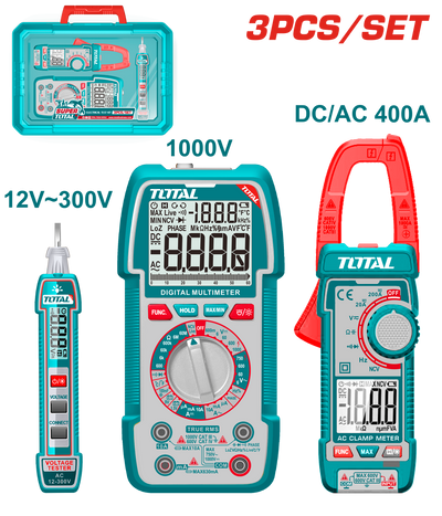 Total TOS24067 3-Piece Electrical Test Kit – Accurate & Reliable