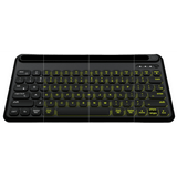 لوحة مفاتيح ABKONCORE TOS250 متعددة الأجهزة مع إضاءة خلفية RGB وبلوتوث 5.1 ومنفذ شحن من النوع C ولوحة مفاتيح صغيرة الحجم تحتوي على 78 مفتاحًا