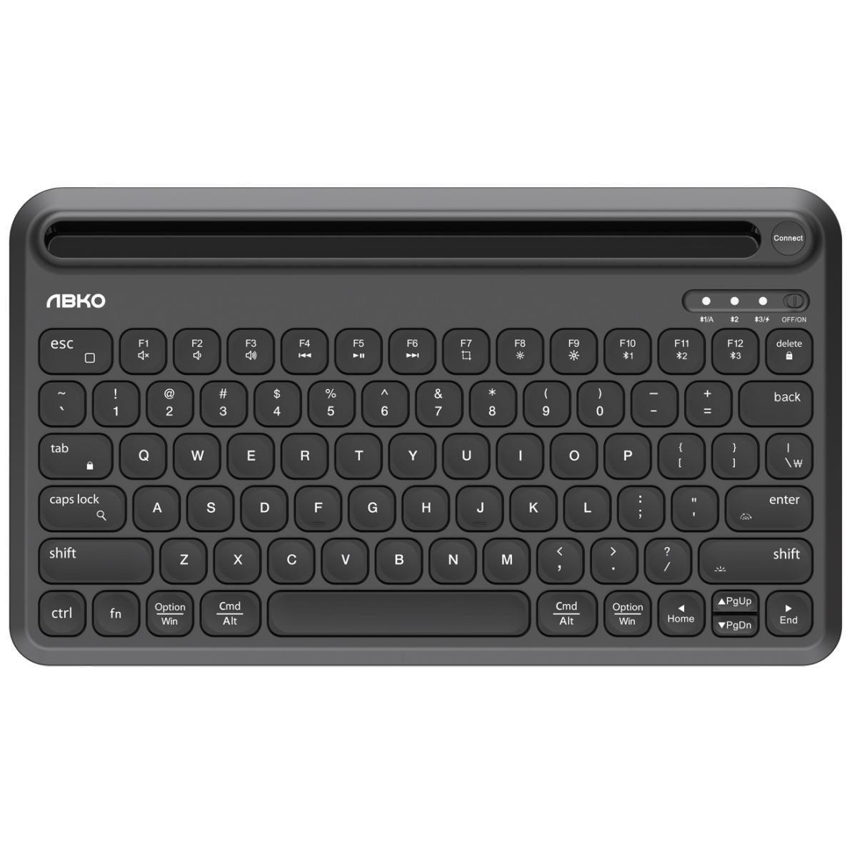 ABKONCORE TOS250 Multi-Device OS RGB BackLighting Wireless BlueTooth 5.1 Connectivity W/Type-C Charging Port-Slim 78Keys Compact KeyBoard ABKONCORE TOS250 Multi-Device OS RGB BackLighting Wireless BlueTooth 5.1 Connectivity W/Type-C Charging Port-Slim 78Keys Compact KeyBoard