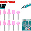TOTAL 10-Piece Grinding Stone Set Professional Accuracy & Durability