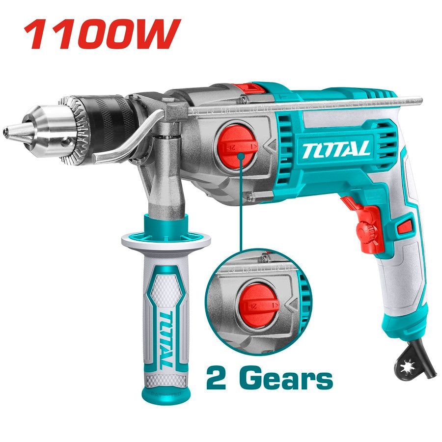 TOTAL 1100W Electric Drill High Performance & Durability TOTAL 1100W Electric Drill High Performance & Durability