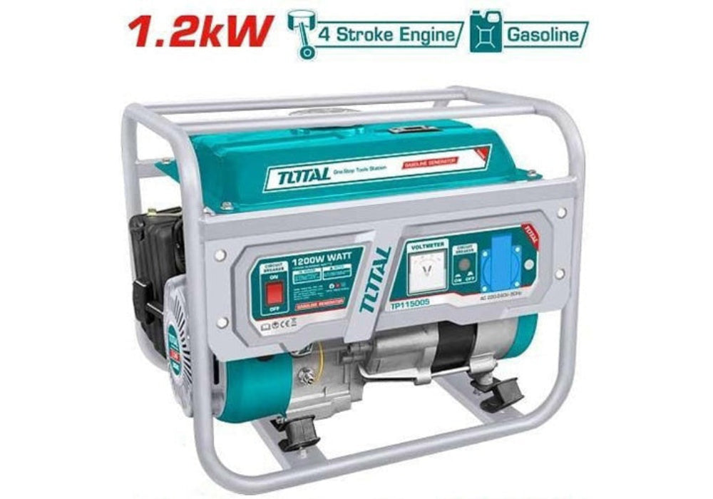 TOTAL 1200W Gasoline Generator Reliable Power for All Needs TOTAL 1200W Gasoline Generator Reliable Power for All Needs
