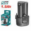 TOTAL 12V 1.5Ah Battery Long-lasting & High-Performance Power