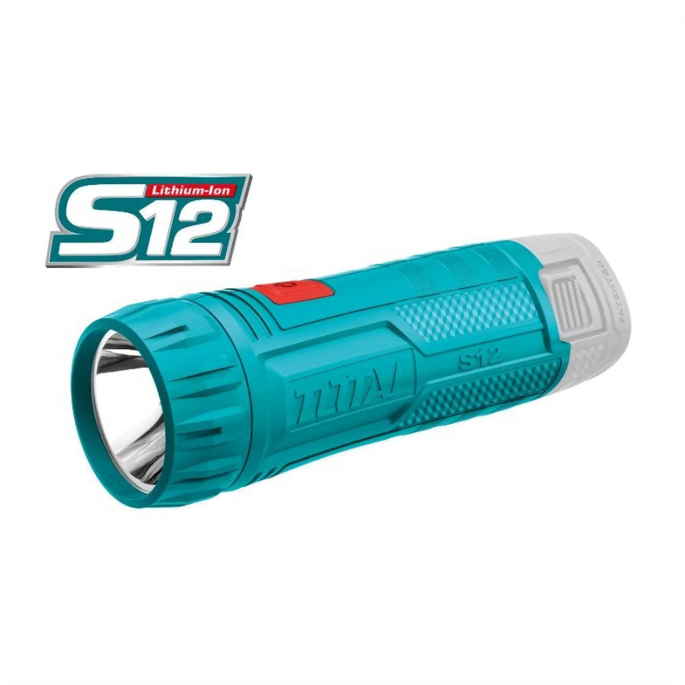 TOTAL 12V Lithium-Ion Flashlight Rechargeable No Battery