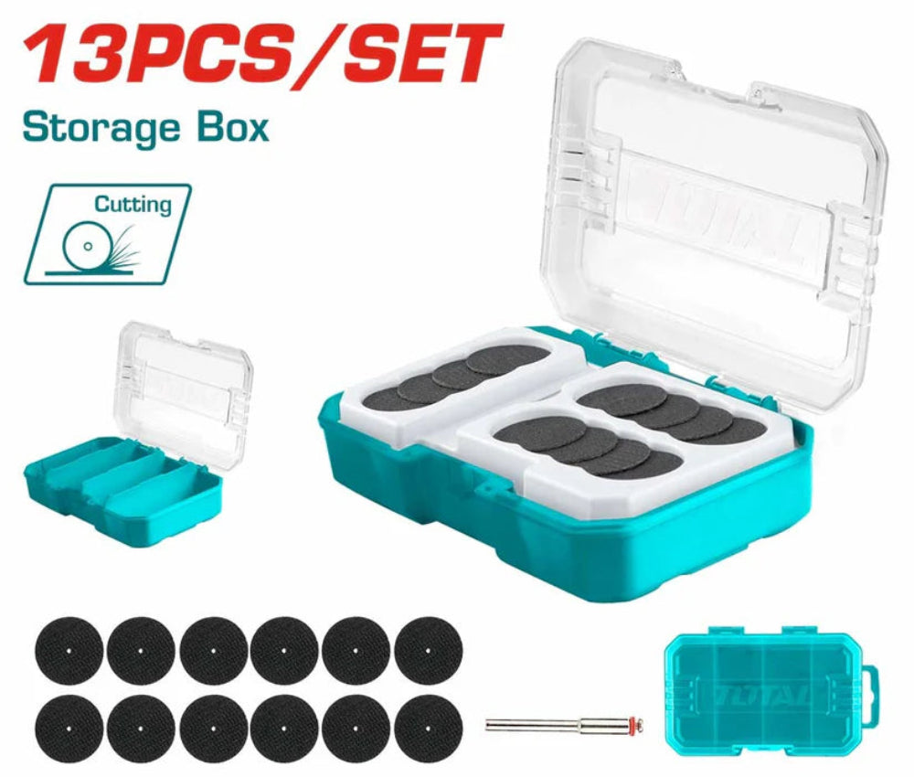 TOTAL 13-Piece Fiber Cutting Set for Mini Drill Precision & Versatility TOTAL 13-Piece Fiber Cutting Set for Mini Drill Precision & Versatility