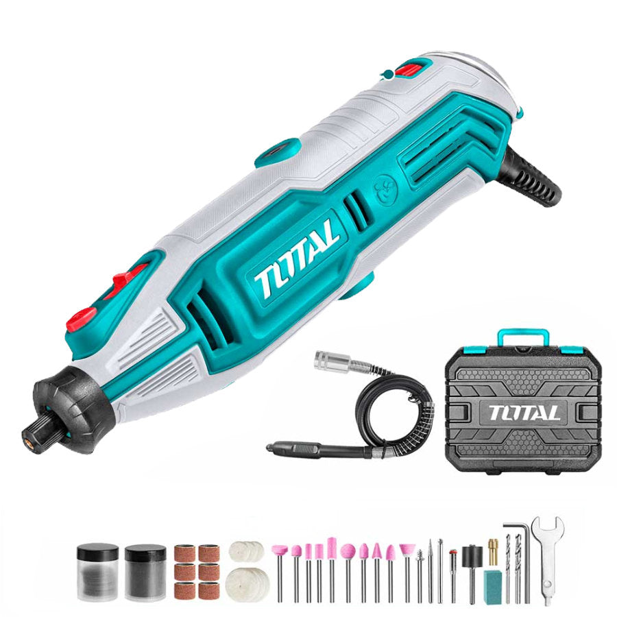 TOTAL 130W Mini Grinder & 109 Accessories Versatile