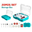 TOTAL 20-Piece Polishing Set for Mini Drill Precision & Shine