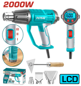 TOTAL 2000W Heat Gun with LCD High Performance & Precise Control