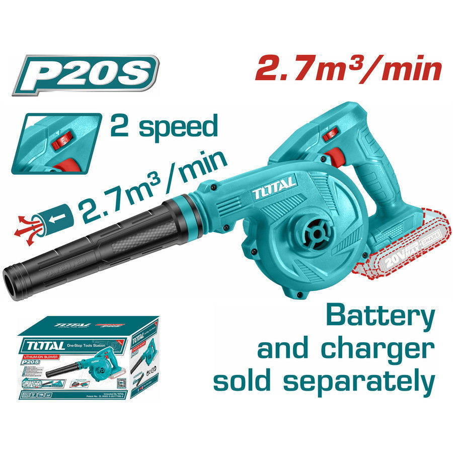 TOTAL 20V Cordless Blower Powerful & Lightweight No Battery TOTAL 20V Cordless Blower Powerful & Lightweight No Battery
