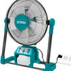 TOTAL 20V Cordless Fan Dual Power 3 Speeds No Battery