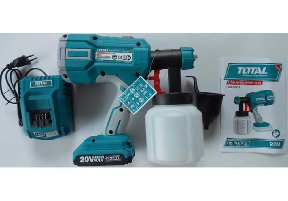 TOTAL 20V Cordless Spray Gun Professional Painting