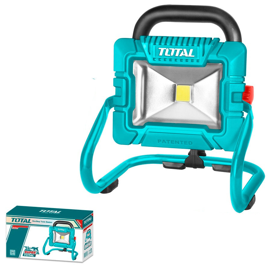 TOTAL 20V Rechargeable LED Work Light 800 Lumens & Waterproof TOTAL 20V Rechargeable LED Work Light 800 Lumens & Waterproof