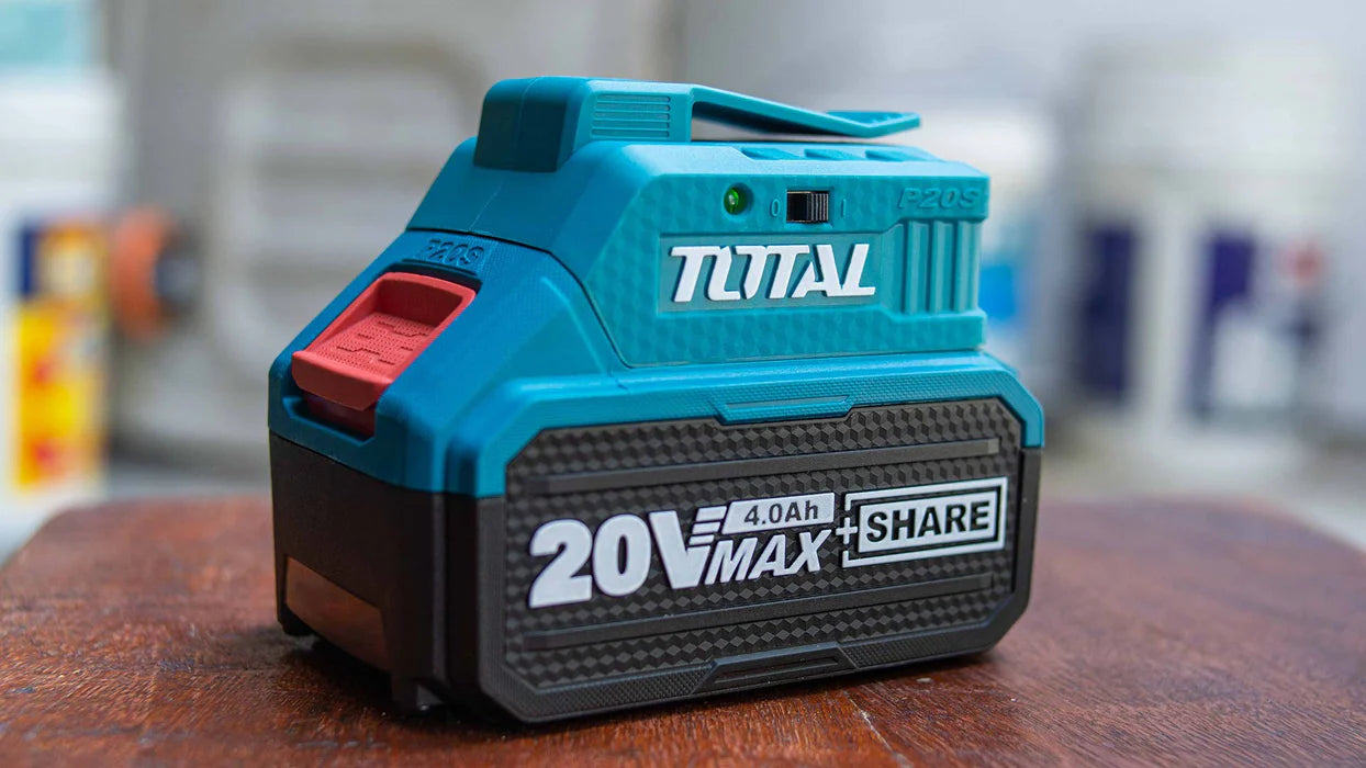 TOTAL 20V USB Battery Charger Smart & Portable Power Solution TOTAL 20V USB Battery Charger Smart & Portable Power Solution