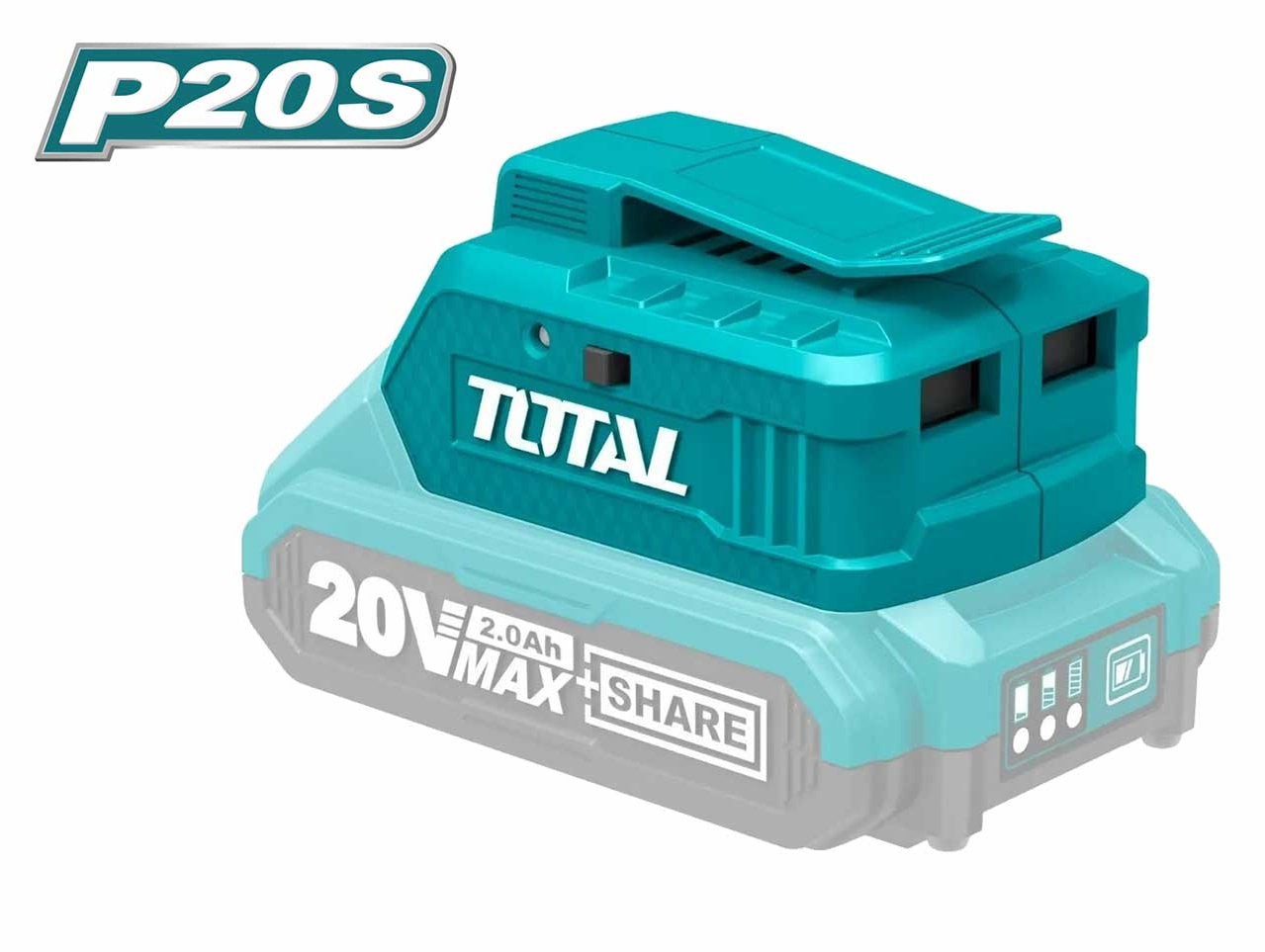 TOTAL 20V USB Battery Charger Smart & Portable Power Solution TOTAL 20V USB Battery Charger Smart & Portable Power Solution