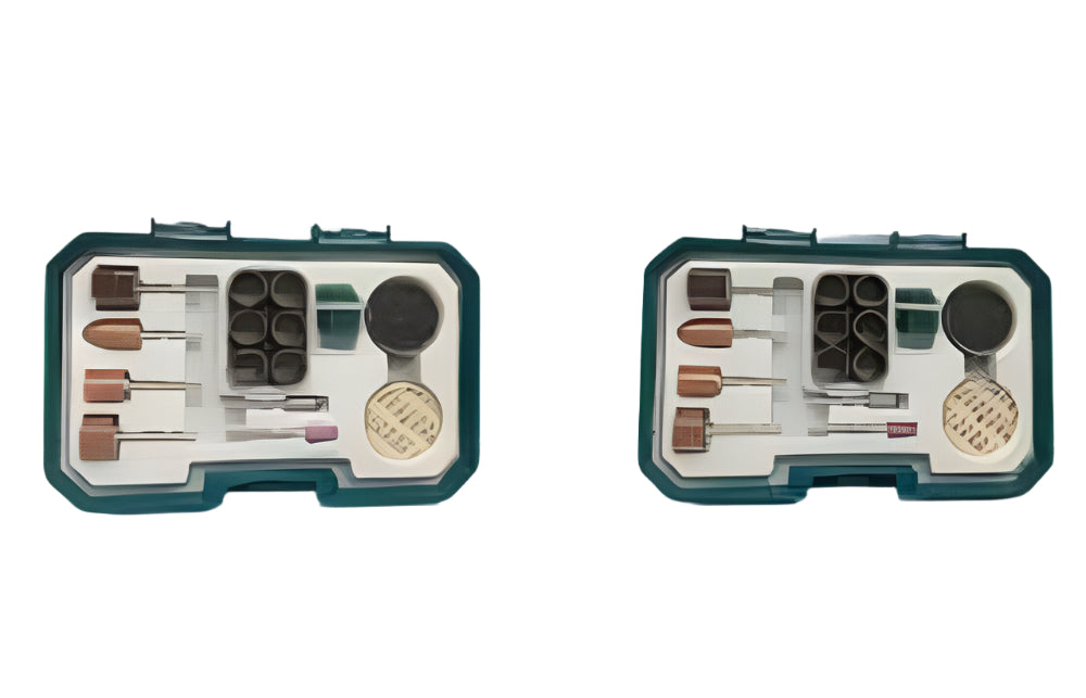 TOTAL 25-Piece Mini Drill Accessories Set Ideal for Precision Work TOTAL 25-Piece Mini Drill Accessories Set Ideal for Precision Work