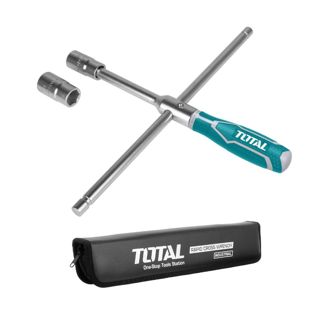 TOTAL 4-Piece Cross Wrench Set Heavy-Duty & Professional Tool TOTAL 4-Piece Cross Wrench Set Heavy-Duty & Professional Tool