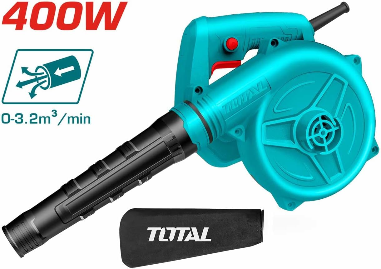 TOTAL 400W Blower Powerful Suction & Blowing for Efficient Cleaning